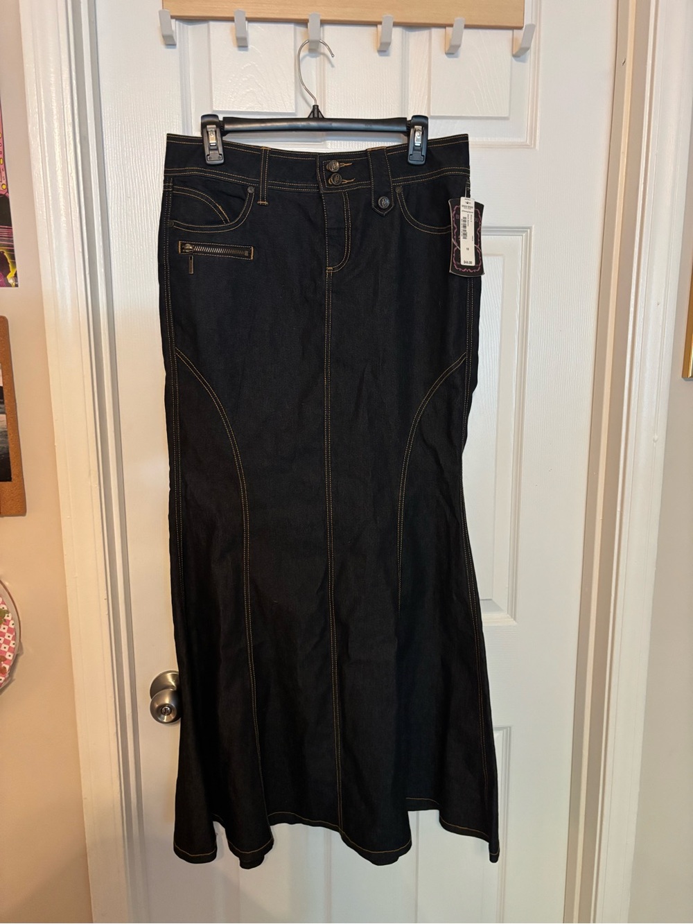 Dark Wash Jean Skirt - Size 10 NWT